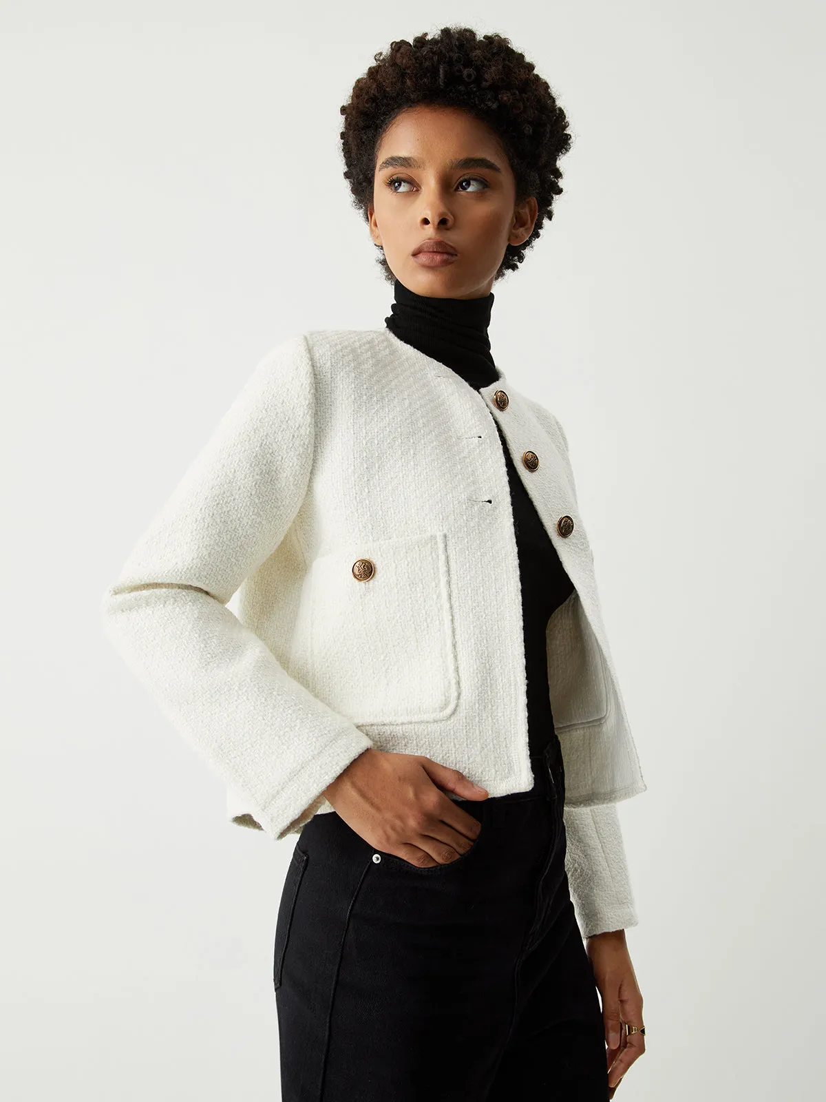 Vintage Tweed Blazer sold by COMMENSE product image thumbnail 2