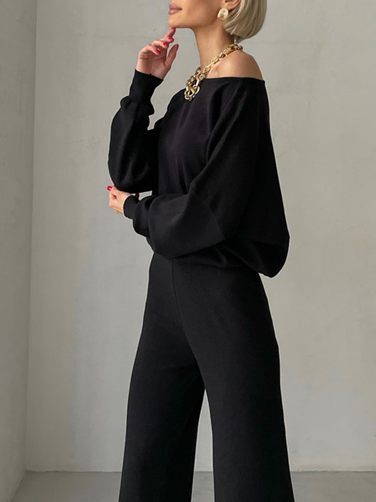 Quiet Luxury Long Sleeve Two Piece Pants Set sold by COMMENSE product image thumbnail 3