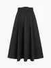 Pleat A-Line Midi Skirt sold by COMMENSE
