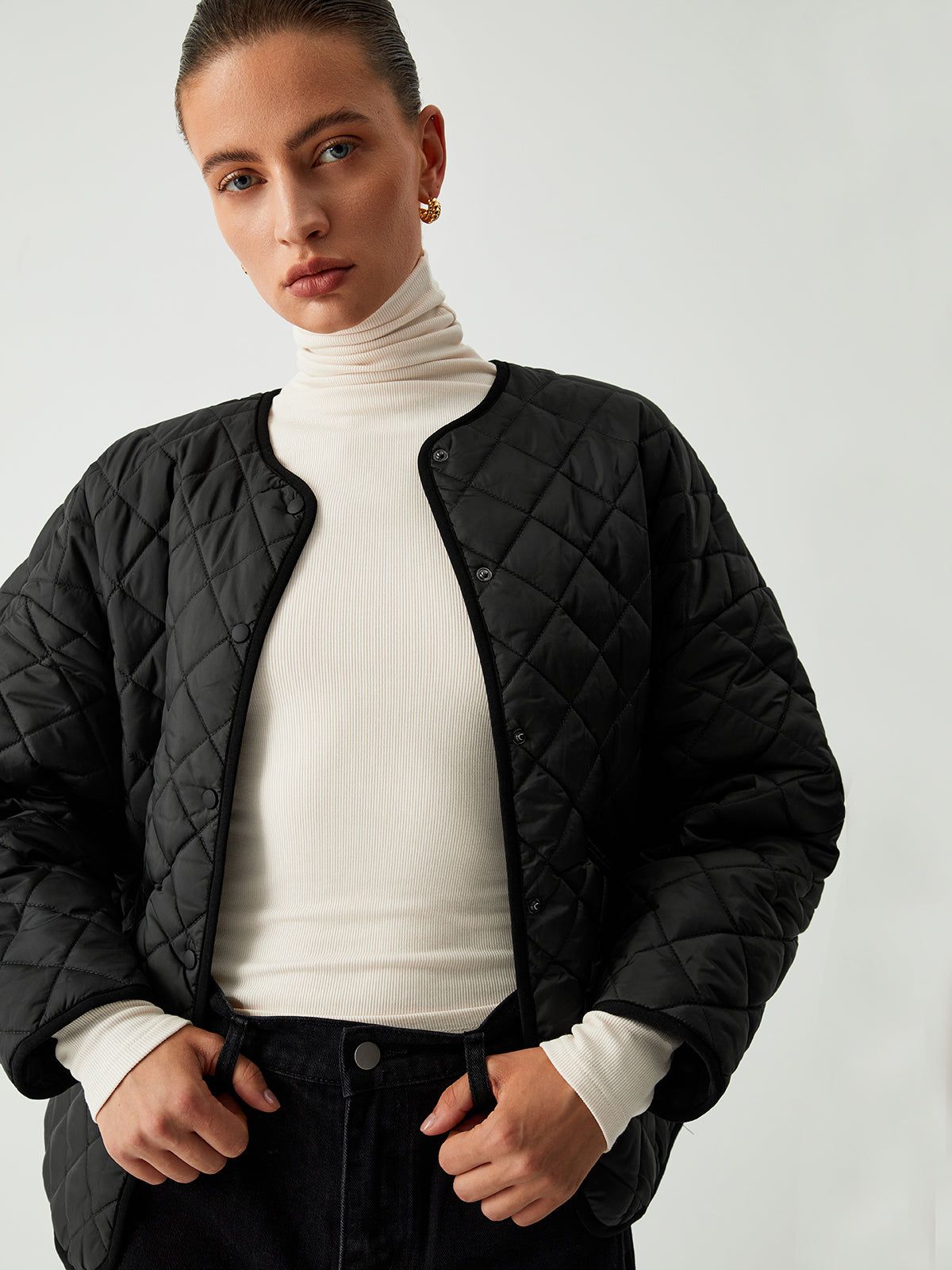 Lightweight Quilted Coat sold by COMMENSE product image thumbnail 3