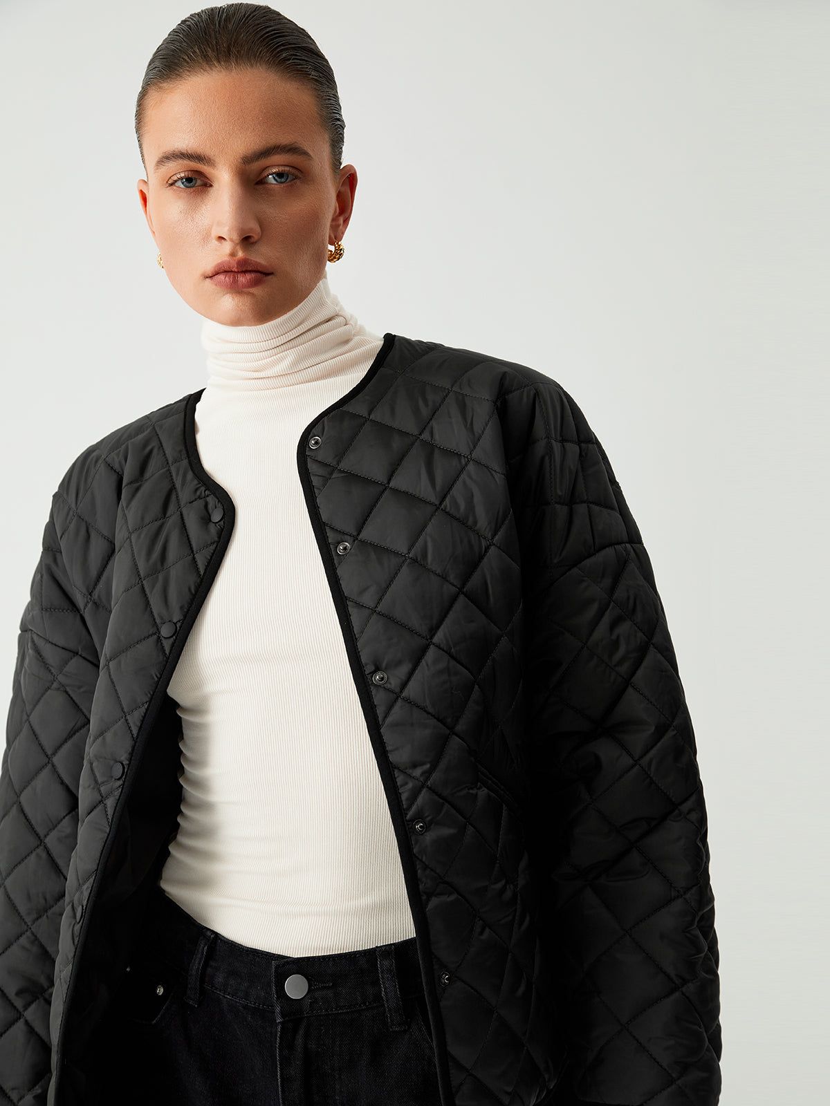 Lightweight Quilted Coat sold by COMMENSE