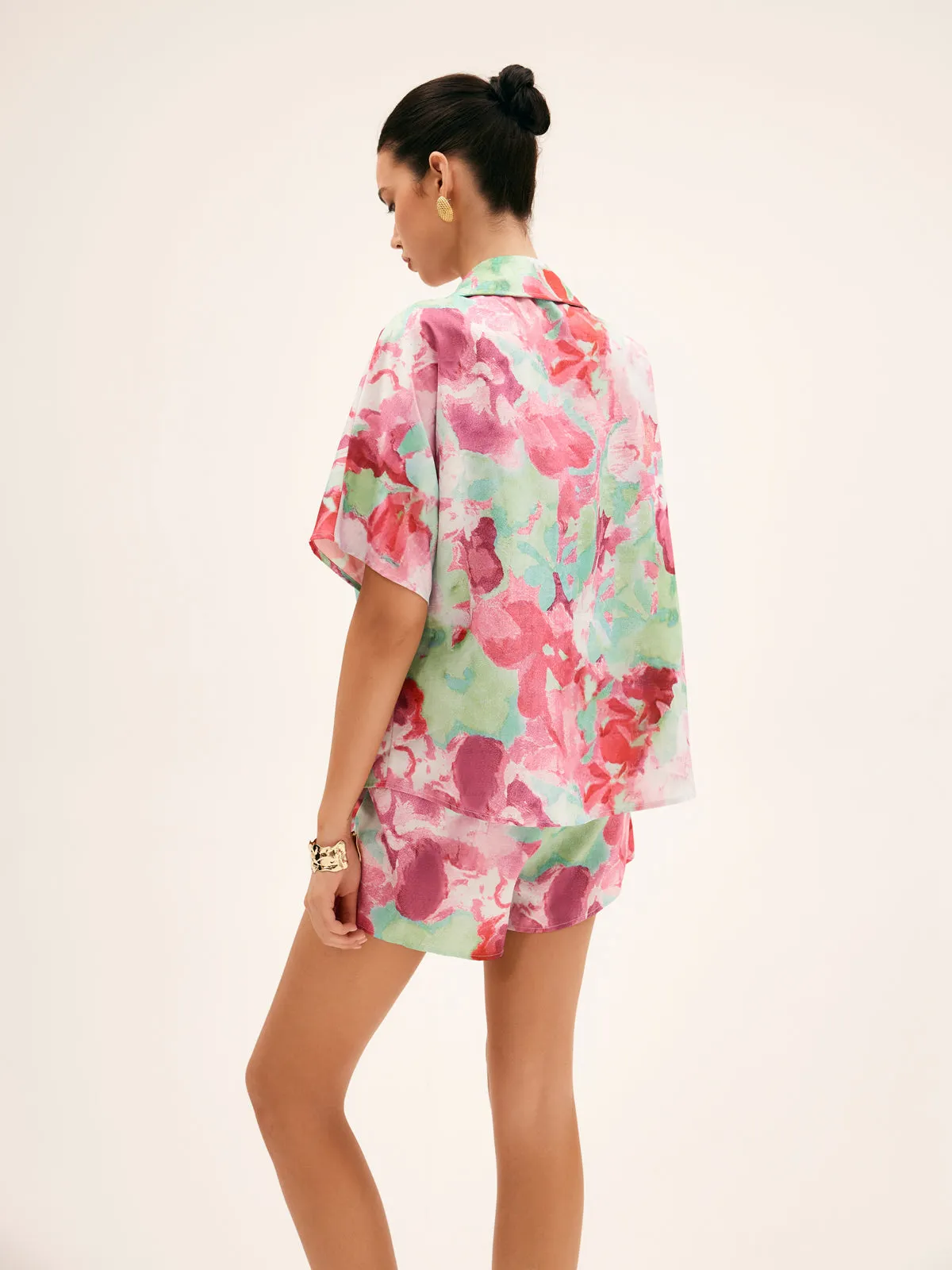 Floral Print Shorts Set sold by COMMENSE product image thumbnail 3