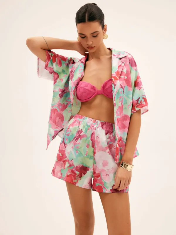 Floral Print Shorts Set sold by COMMENSE