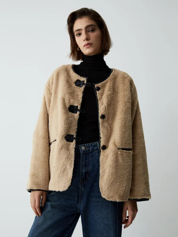 Warm Embrace Faux Fur Coat sold by COMMENSE