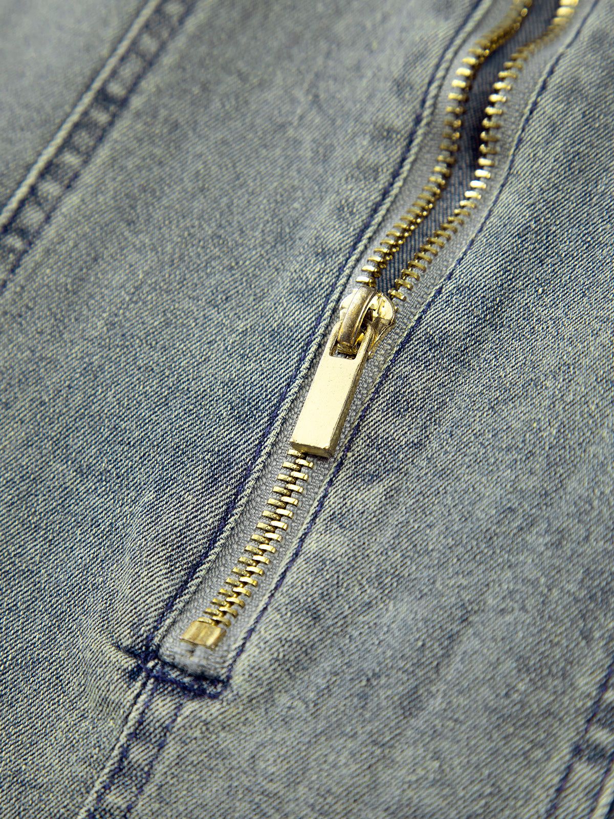 Faded Denim Tube Midi Jean Dress sold by COMMENSE product image thumbnail 2