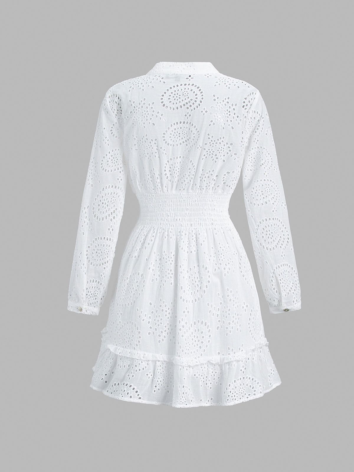 Eyelet Corset Short Dress sold by COMMENSE product image thumbnail 2