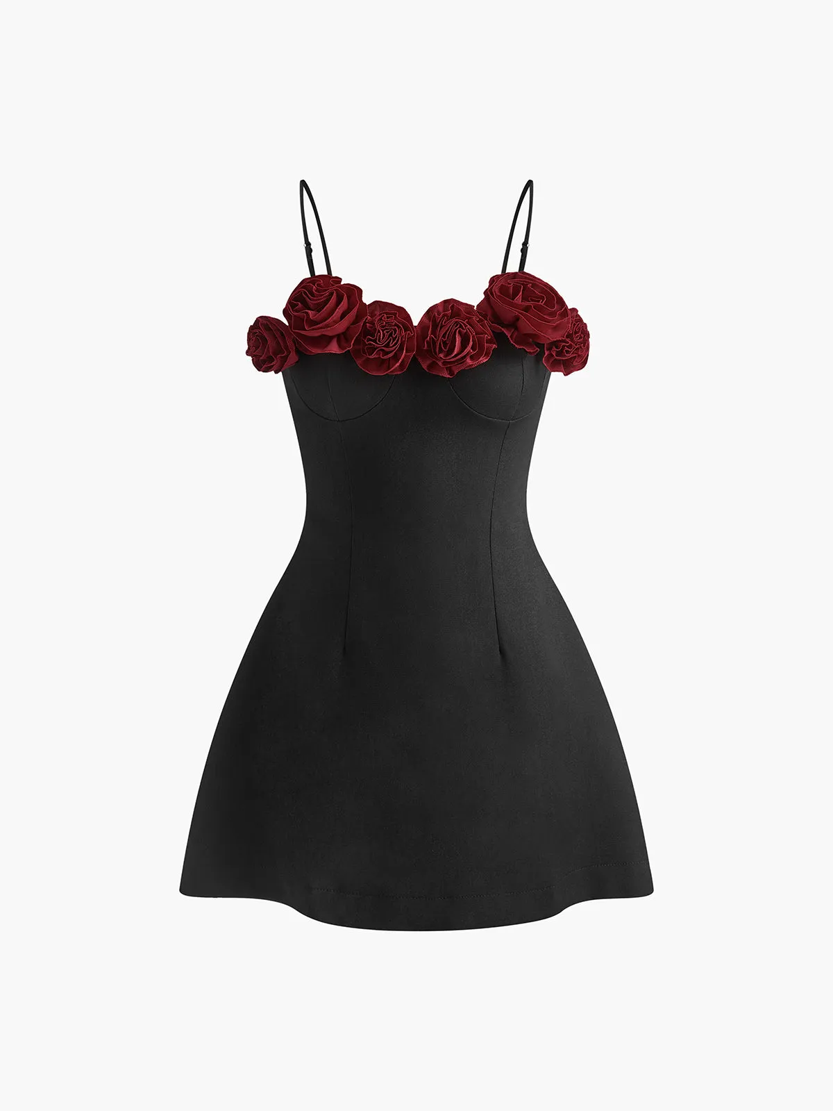 3D Rose Piping Pluffy Dress sold by COMMENSE