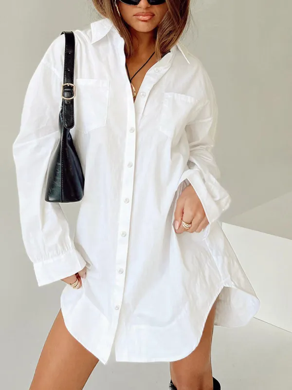 Boho Button Down Long Shirt sold by COMMENSE