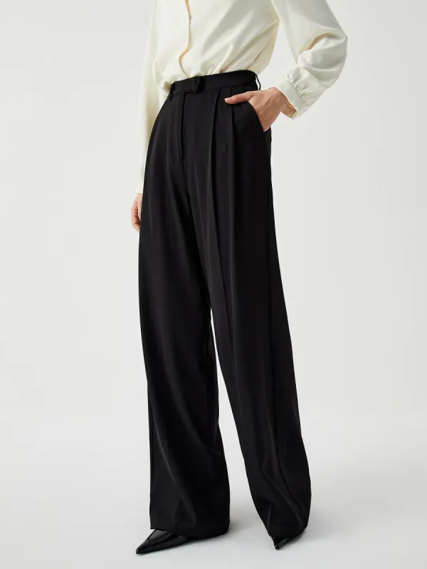 Pleated High Waist Wide Leg Dress Pant sold by COMMENSE