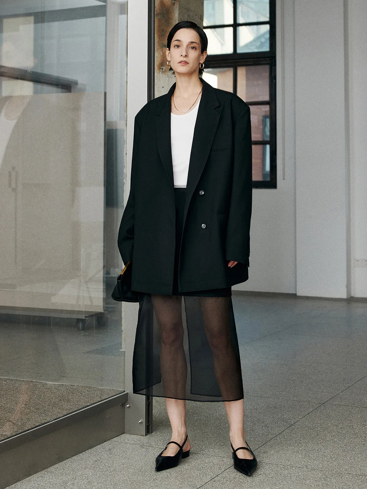 Split Solid Skirt sold by COMMENSE product image thumbnail 4