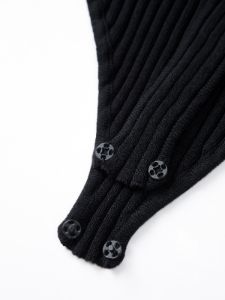 Ribbed Mockneck Bodysuit sold by COMMENSE