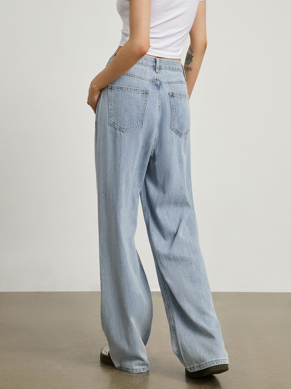 Soho Blue Denime Wide Leg Jeans sold by COMMENSE product image thumbnail 3