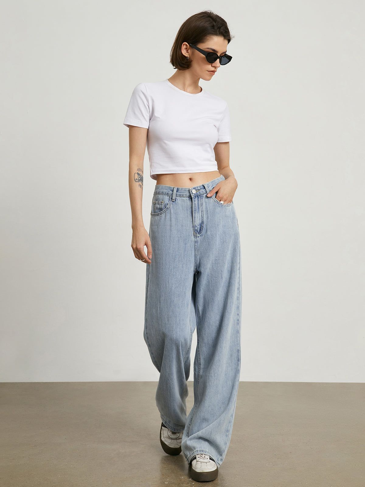 Soho Blue Denime Wide Leg Jeans sold by COMMENSE product image thumbnail 4