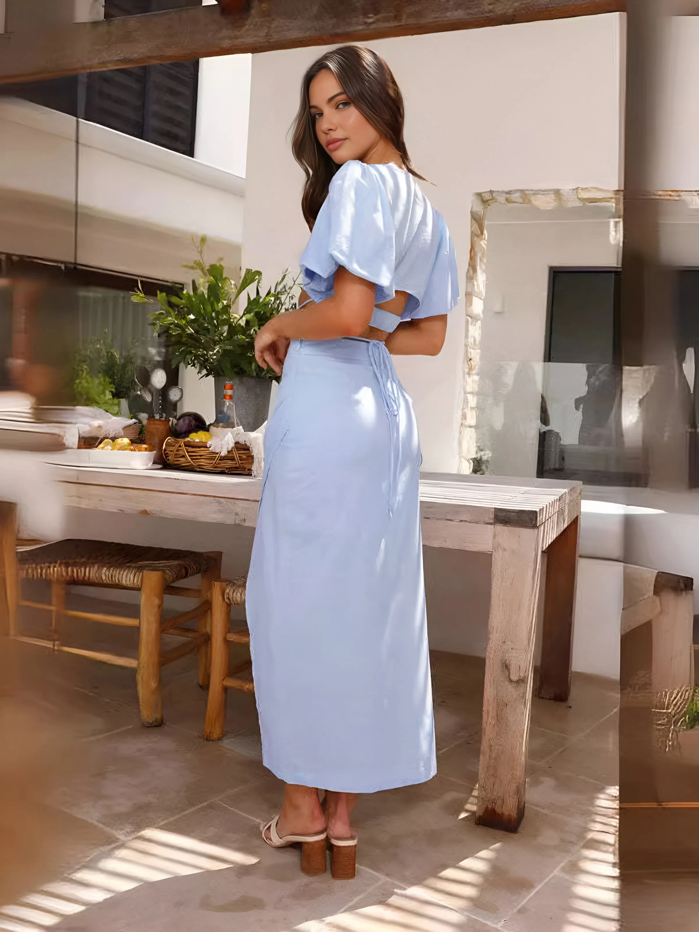 All The Best Crop Top With Skirt Set sold by COMMENSE product image thumbnail 4