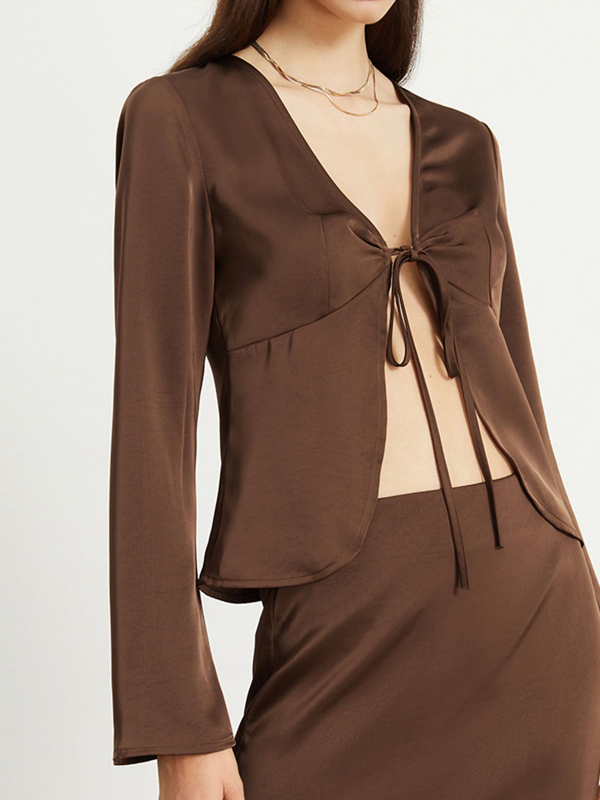 Dreamy Satin Shirt sold by COMMENSE product image thumbnail 2