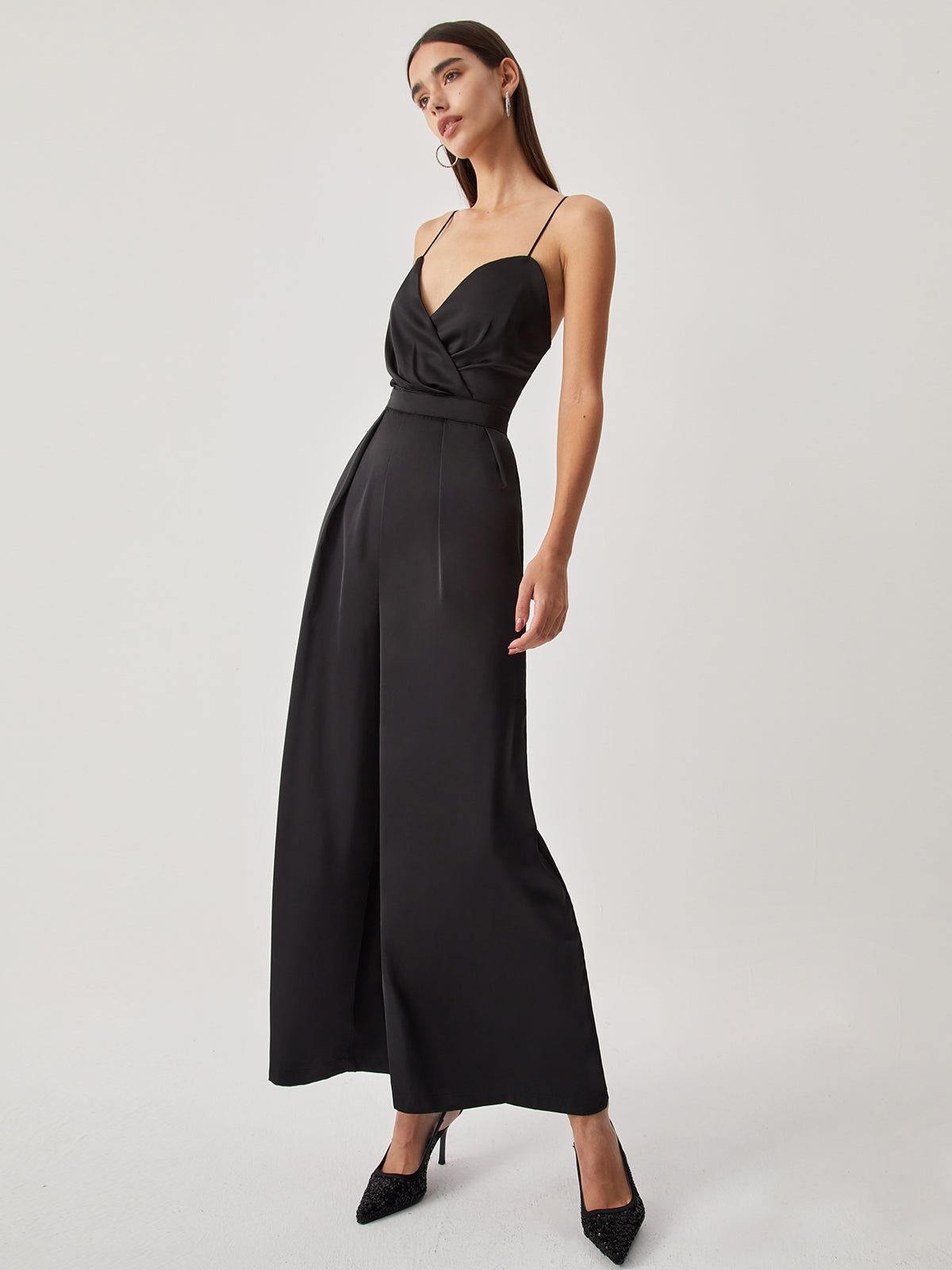 Sweetheart Satin Jumpsuit sold by COMMENSE product image thumbnail 3