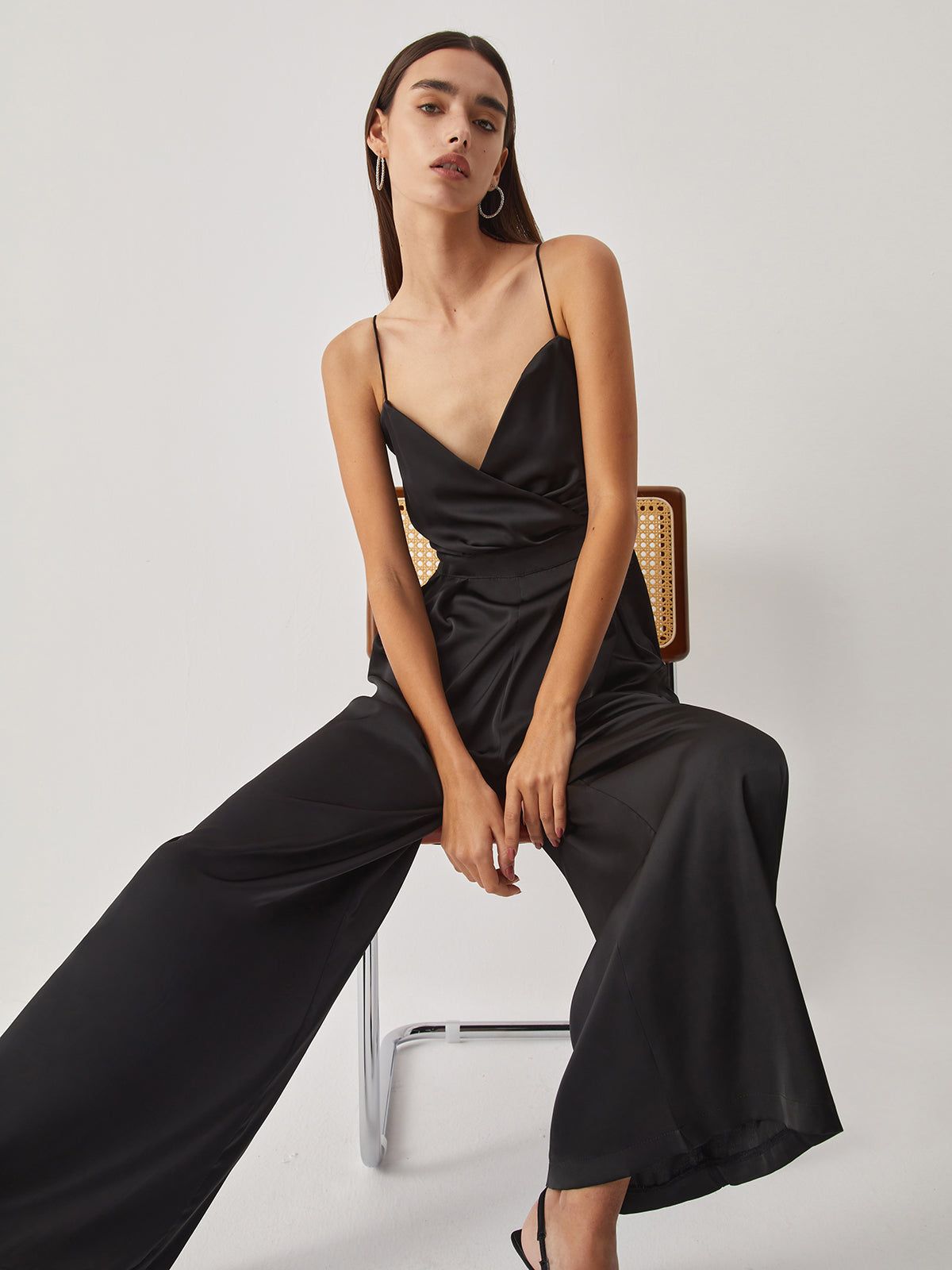 Sweetheart Satin Jumpsuit sold by COMMENSE product image thumbnail 4