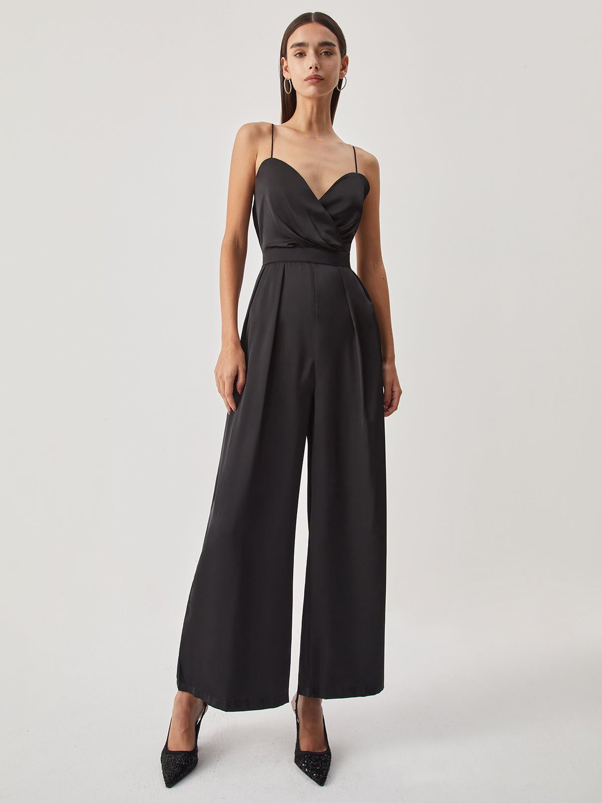 Sweetheart Satin Jumpsuit sold by COMMENSE