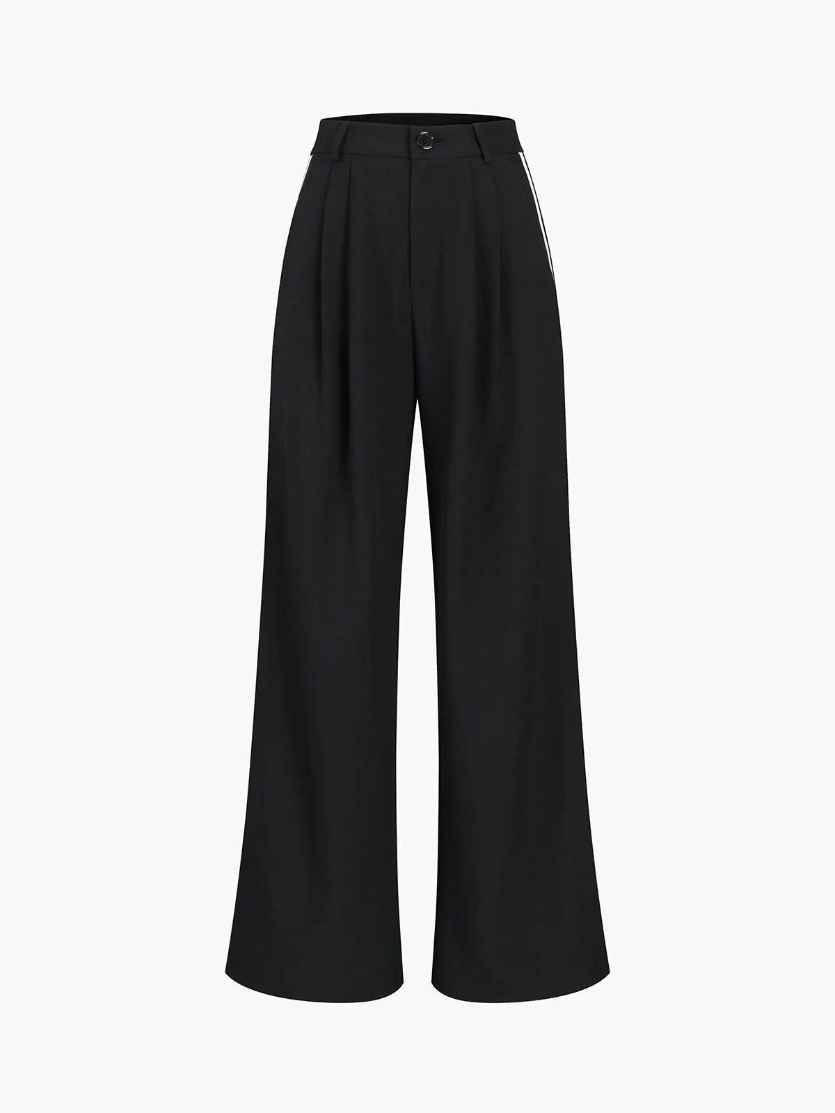 Side Striped Wide Leg Pants sold by COMMENSE product image thumbnail 3