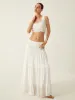 Lace Trim Drawstring Skirt Set sold by COMMENSE