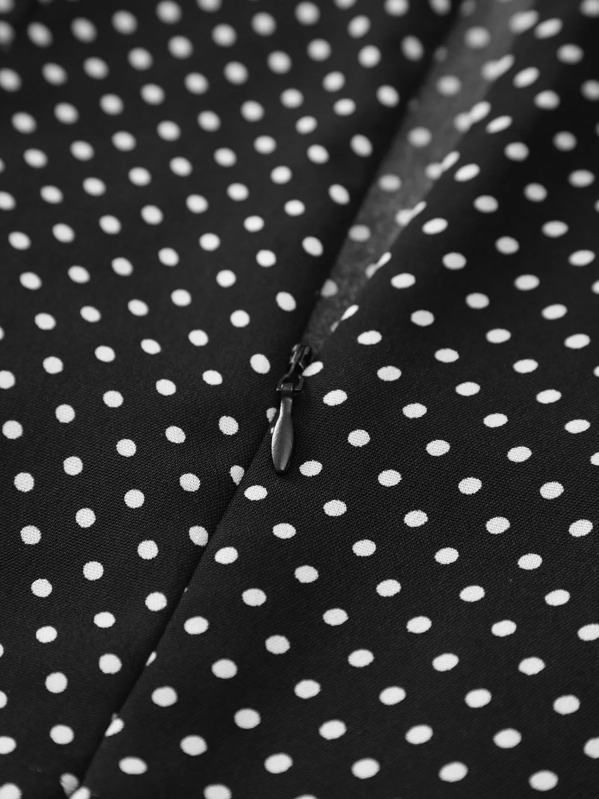 Polka Dot Print Split Halter Long Dress sold by COMMENSE product image thumbnail 3