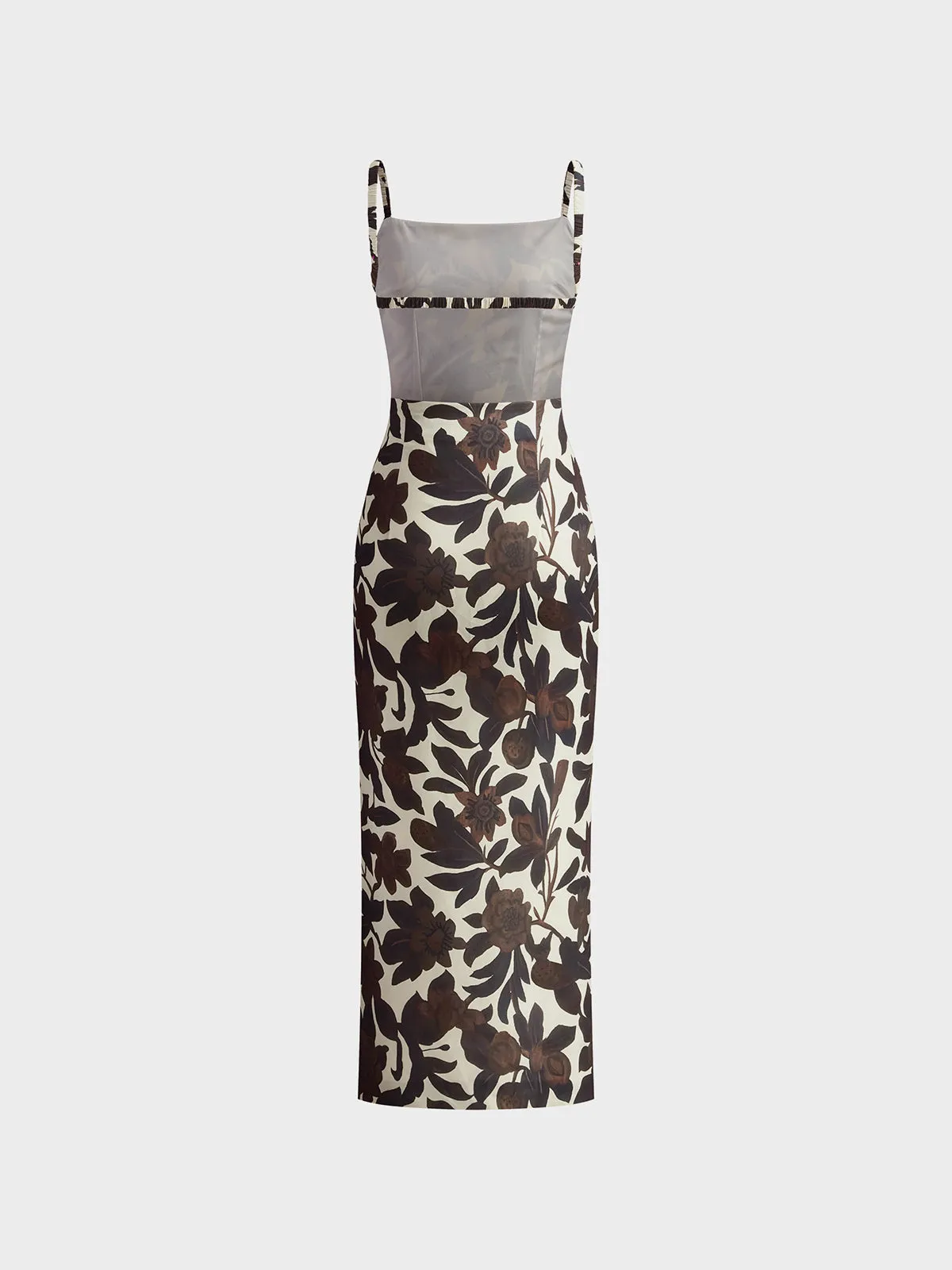 Backless Print Split Zipper Dress sold by COMMENSE product image thumbnail 2