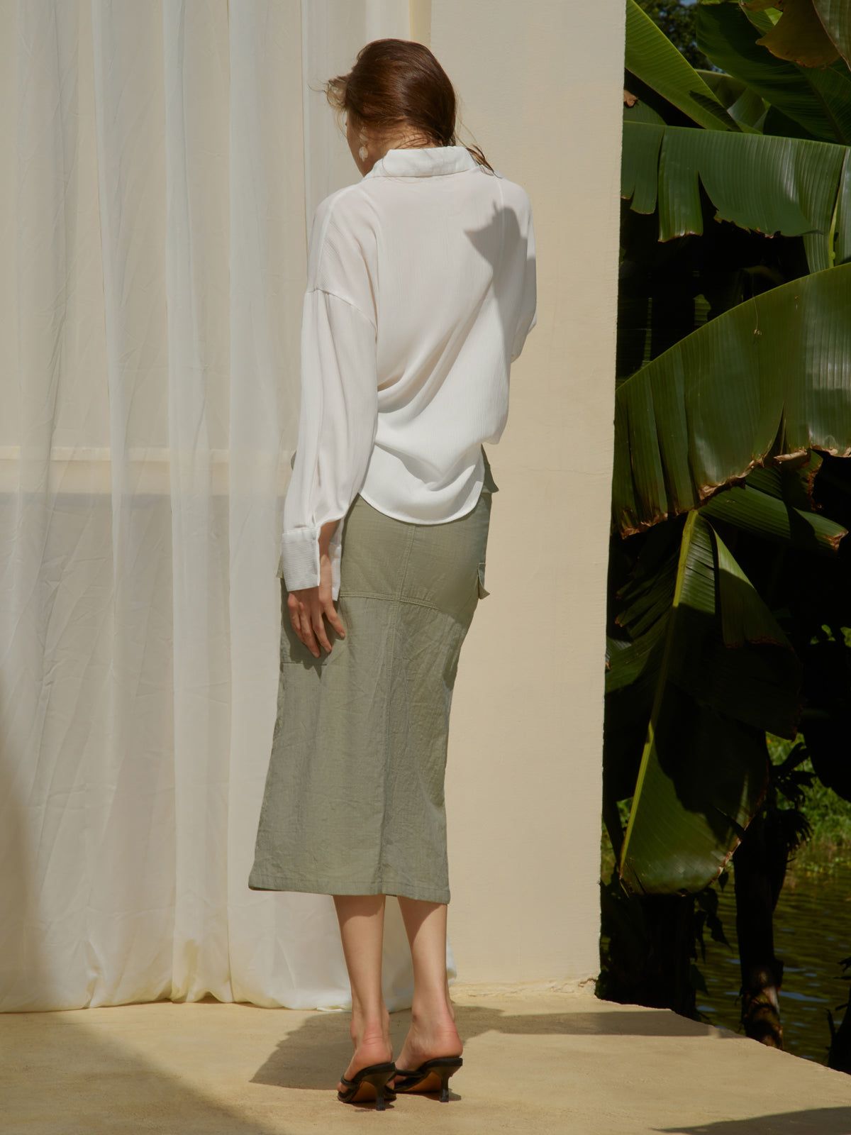 Semi Sheer Oversized Shirt sold by COMMENSE product image thumbnail 4