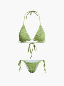 Tropical Halter Tie Back Floral Two Piece Bikini Set sold by COMMENSE