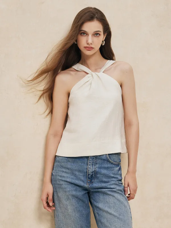 Halter Casual Tank Top sold by COMMENSE