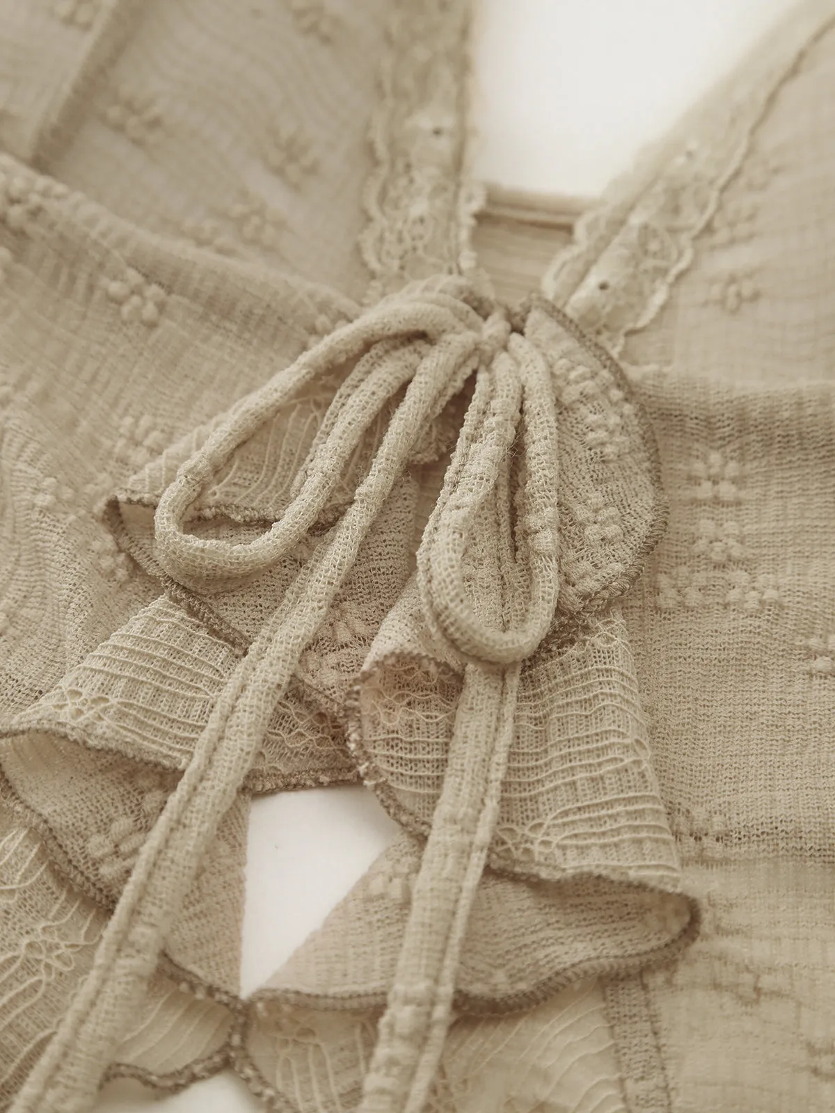 Lace Trim Knotted Cami Top sold by COMMENSE product image thumbnail 5