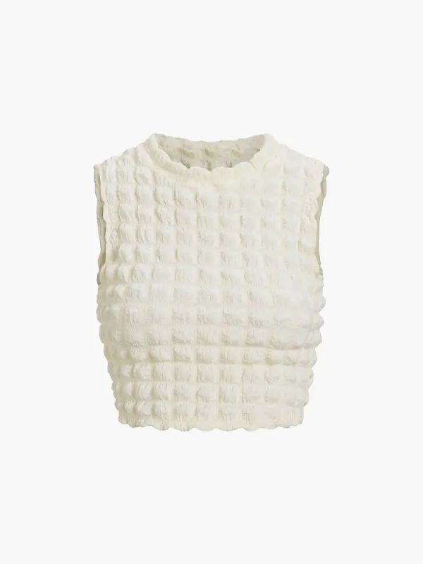 Popcorn Crop Tank Top sold by COMMENSE