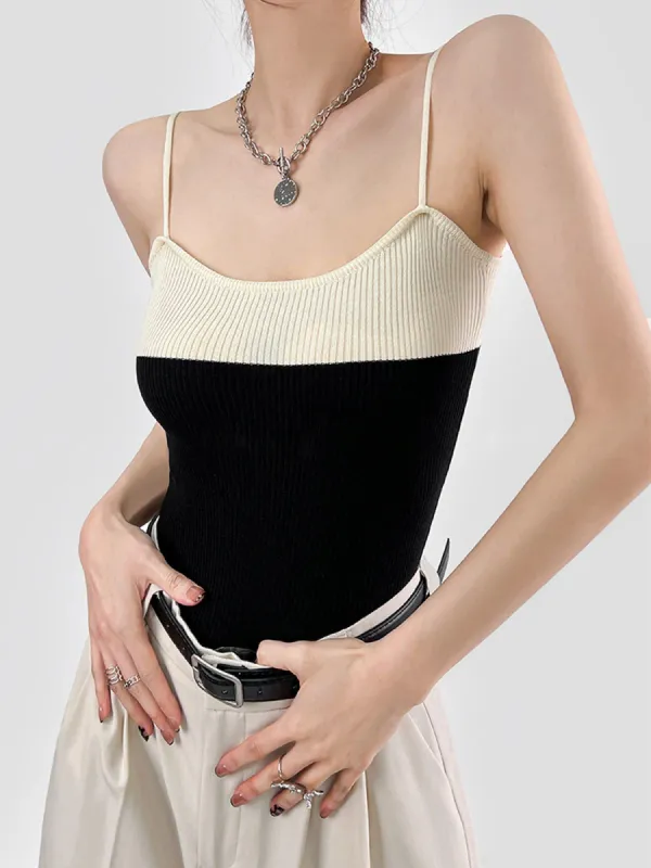 Two Tone Cami Top sold by COMMENSE