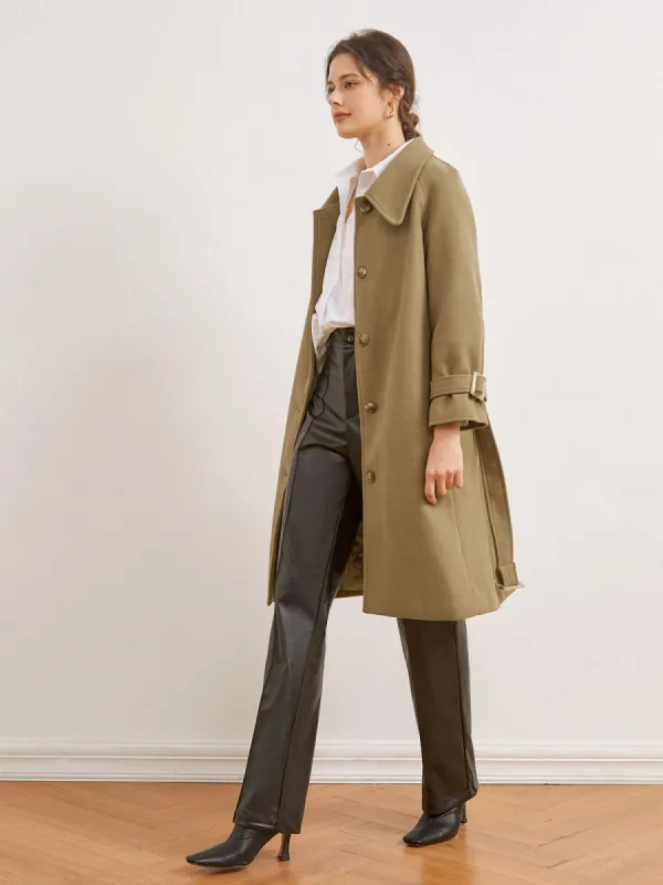 Leisurely Wool Trench Coat sold by COMMENSE