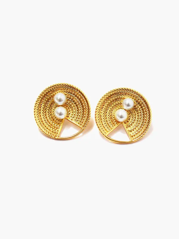 Pearls In Shell Earrings sold by COMMENSE