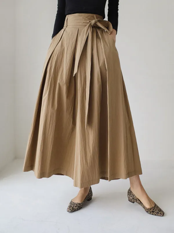 Oversized Tied Wide Leg Pants sold by COMMENSE