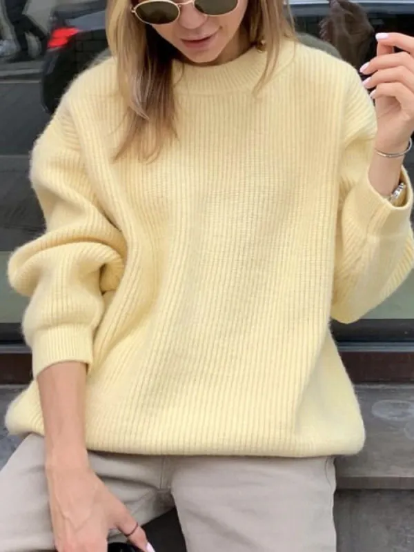 Oversized Lollipop Fuzzy Sweater sold by COMMENSE