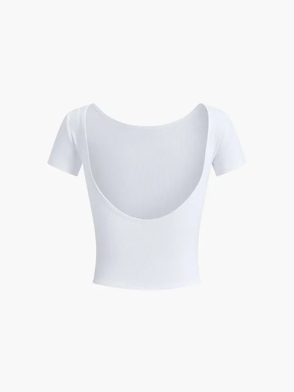 Basic Open Back Shirt sold by COMMENSE