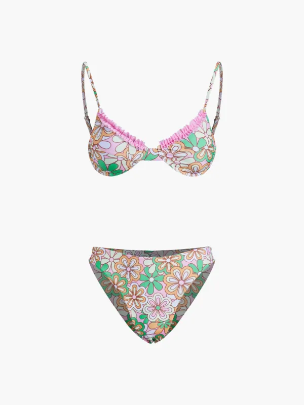 Tropical Melody Two Piece Bikini Set sold by COMMENSE