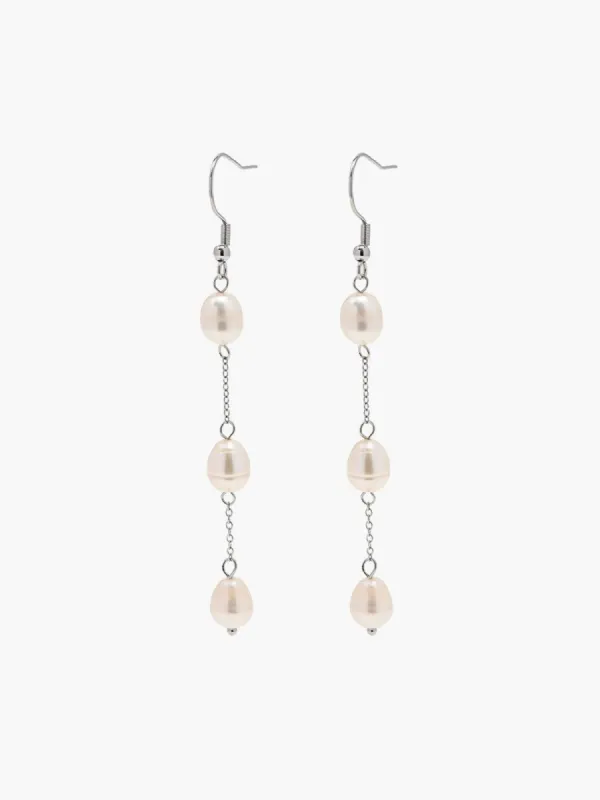 Pearls Drop Earrings sold by COMMENSE