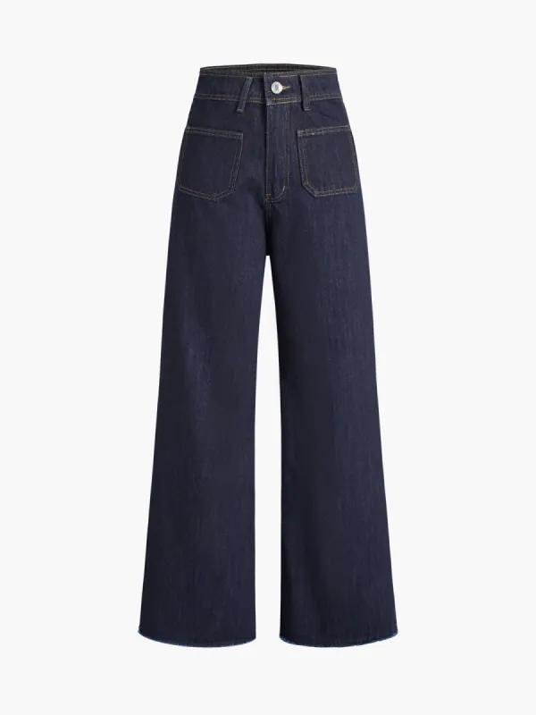 Black Denim Flare Jeans sold by COMMENSE