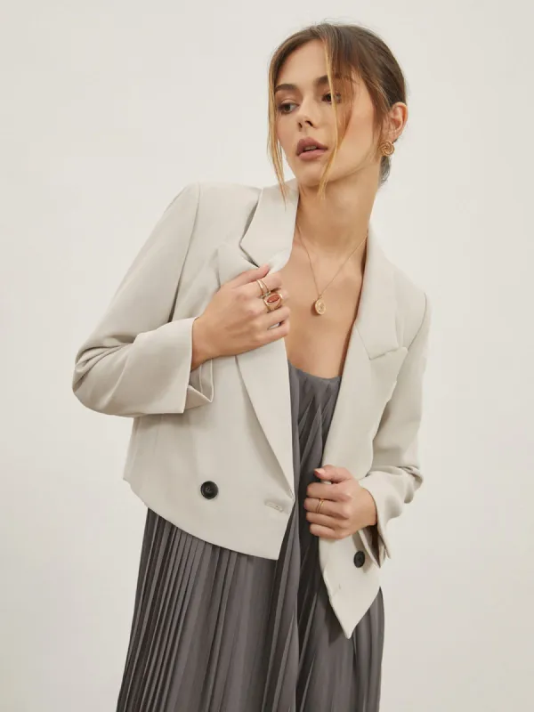 Fitted Crop Blazer sold by COMMENSE