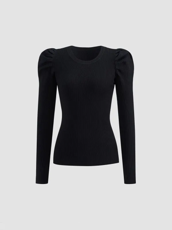 Gathered Dreams Ribbed Top sold by COMMENSE