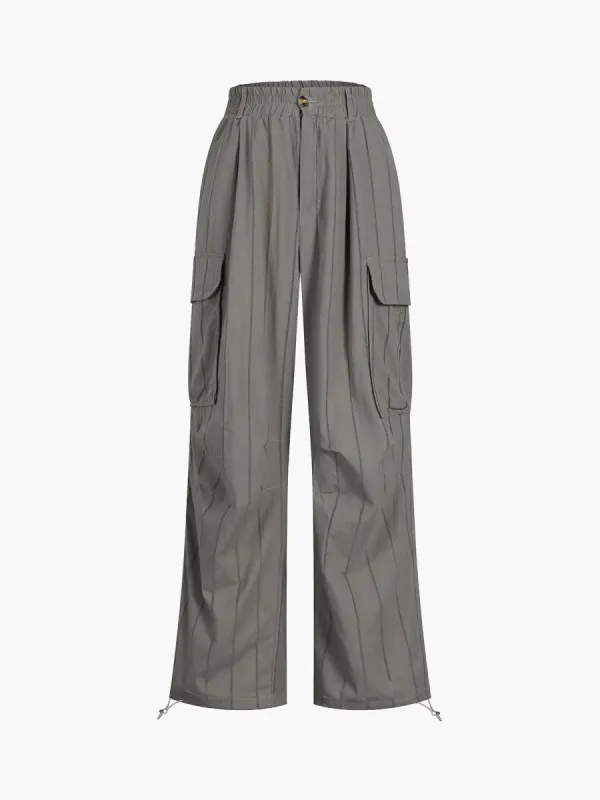 One Of A Kind Drawstring Cargo Pants made by COMMENSE