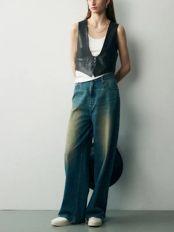 Faux Leather Crop Vest sold by COMMENSE