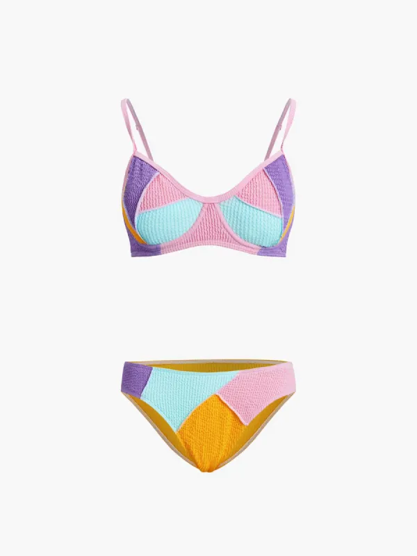 Bright Days Two Piece Bikini Set sold by COMMENSE
