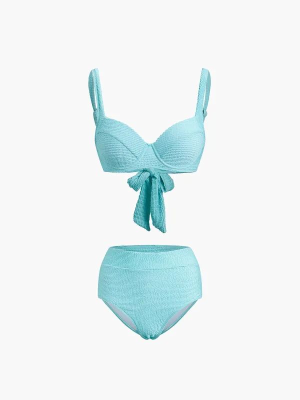 Escapades Adjustable Strap Tie Back Two Piece Bikini Set sold by COMMENSE