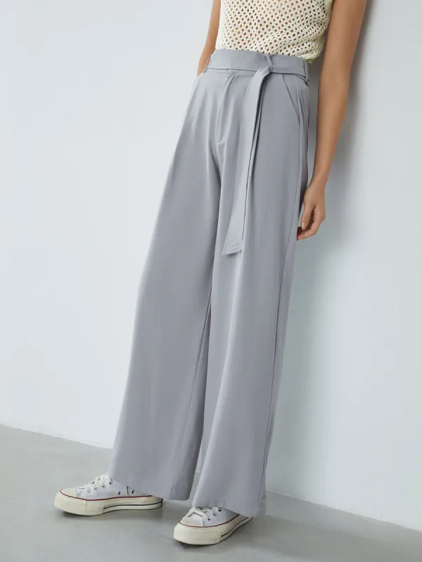 Effortless Belted Wide Leg Pants sold by COMMENSE