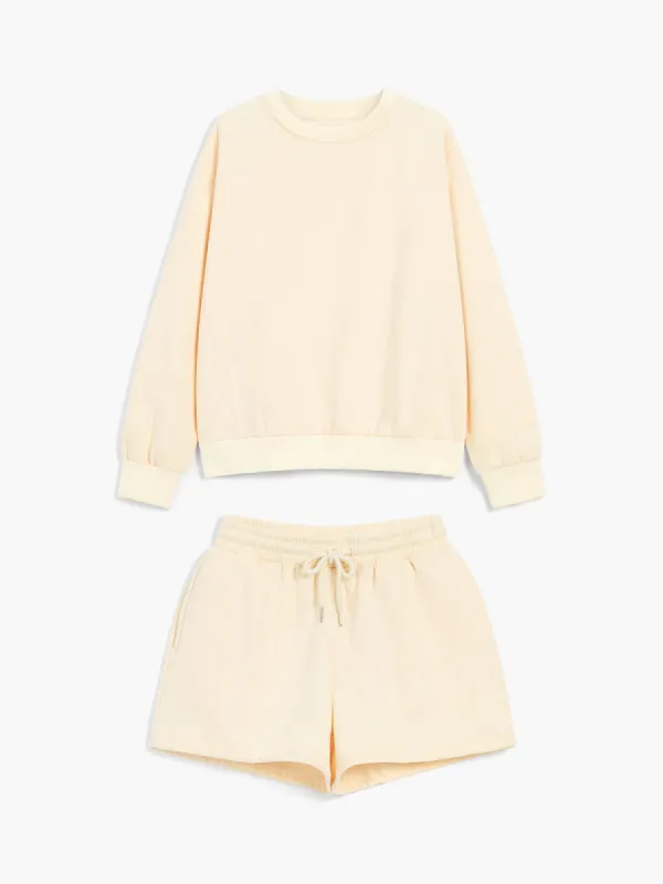 Coffee Run Two Piece Shorts Set sold by COMMENSE