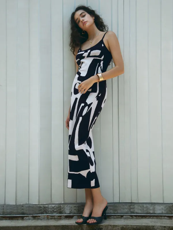 Zebra Print Long Sweater Dress sold by COMMENSE