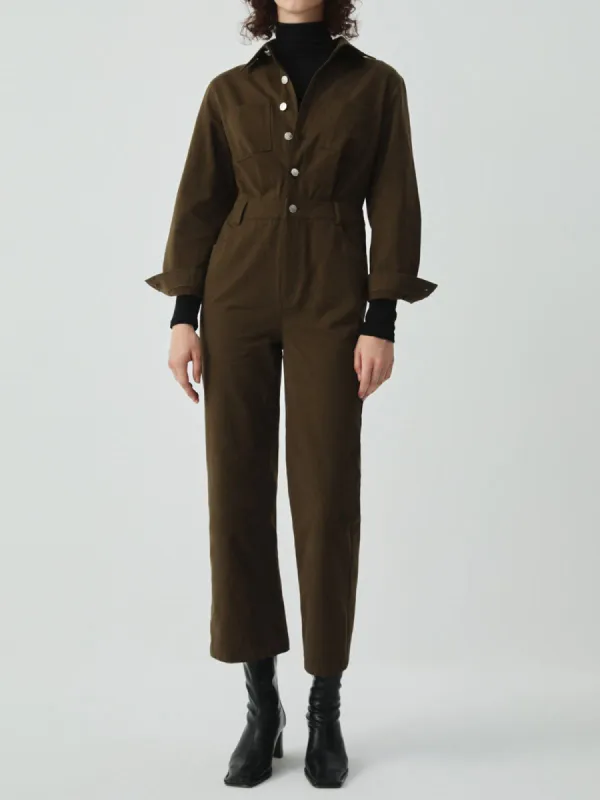 Essential Long Sleeve Jumpsuit made by COMMENSE